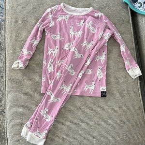 2 piece Dalmatian pink pj set
